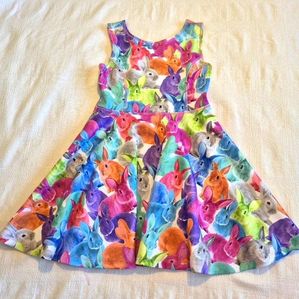 Children's Place girls size 7/8 Bunny dress twiry bottom EUC